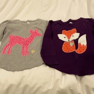 Girls 4T long sleeve, patchwork & glitter hearts